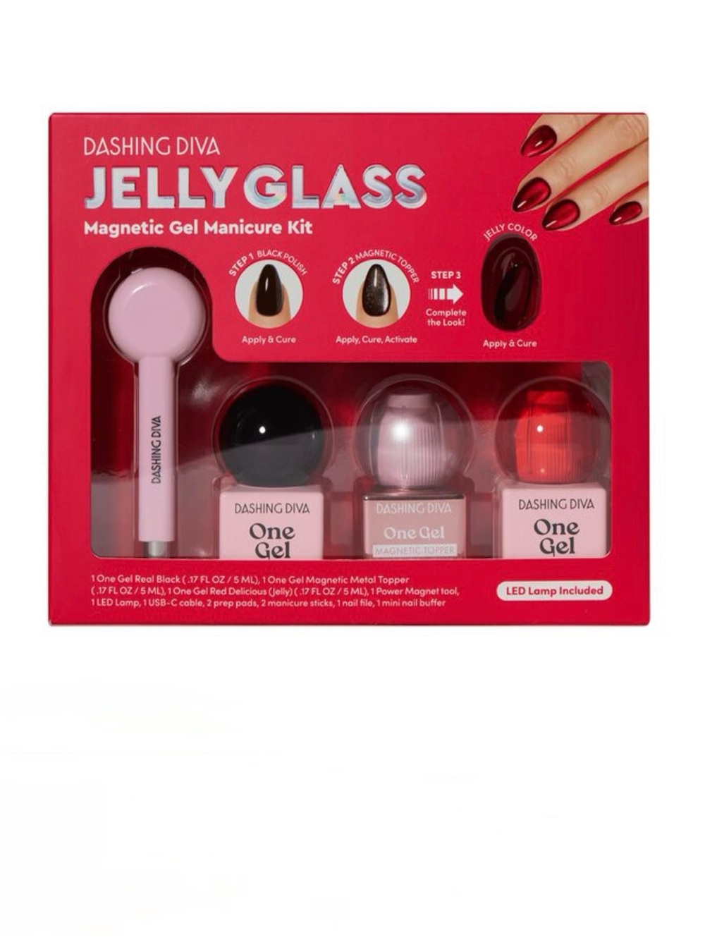 💜 Dashing Diva Jelly Glass Magnetic Gel Manicure Kit - NWT